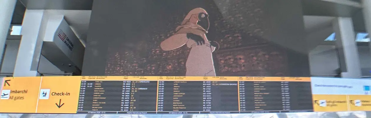 Naples 2500 in flight: Rak's short film at check-in