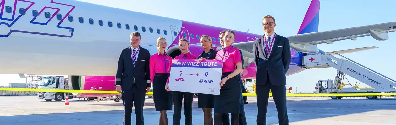 Nuova rotta Genova-Varsavia con Wizz Air