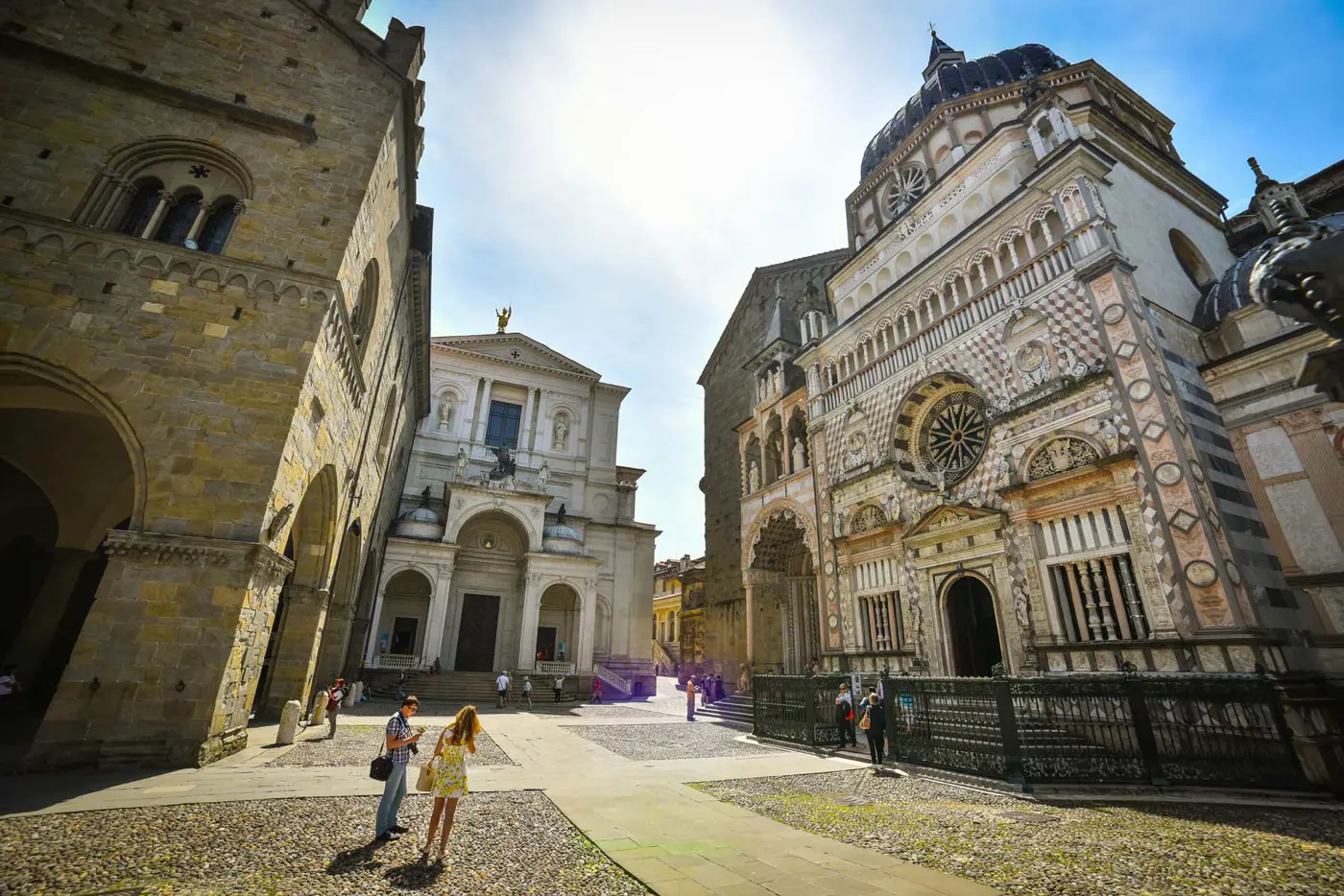 Bergamo, Città Alta, Piazza Duomo.