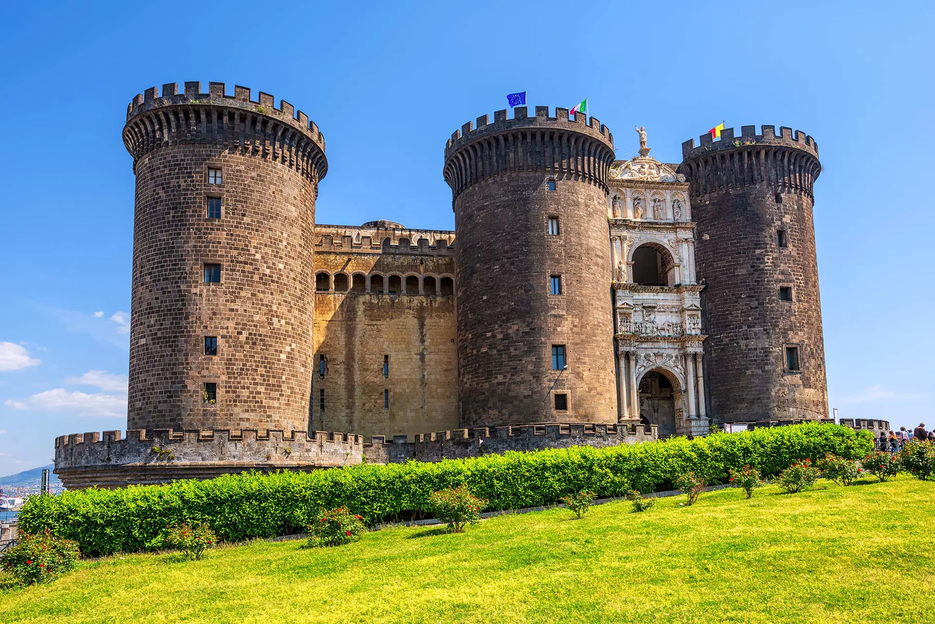 Castello Maschio Angioino or Castel Nuovo, Naples. Photo: Copyright © Sisterscom.com / George Stoyanov / Shutterstock
