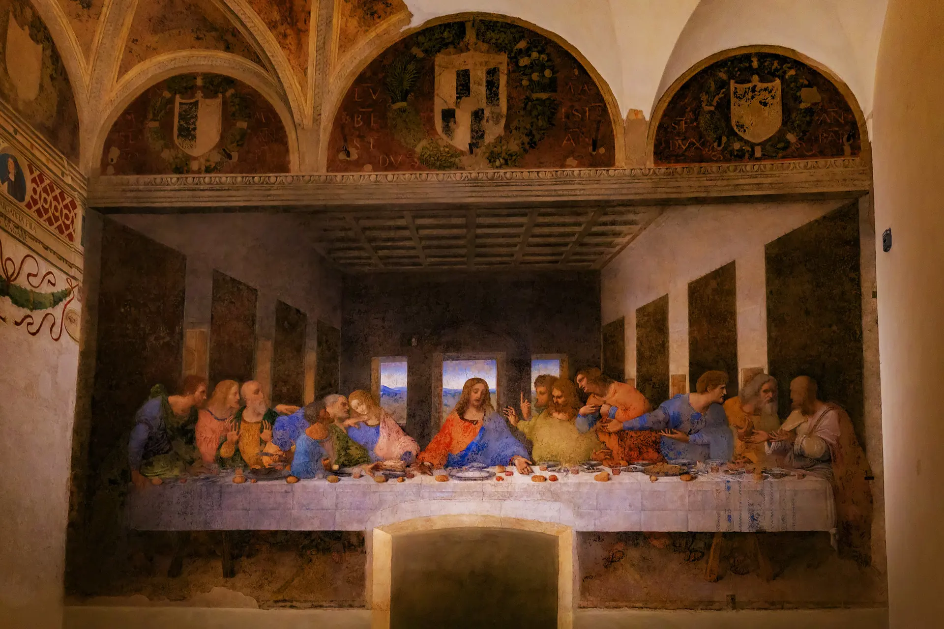 Last Supper in the Church of Santa Maria delle Grazie, Milan  Photo only for editorial use: Copyright © Sisterscom.com / Shutterstock