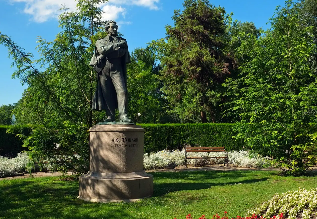 The monument of the national poet Alexander Pushkin