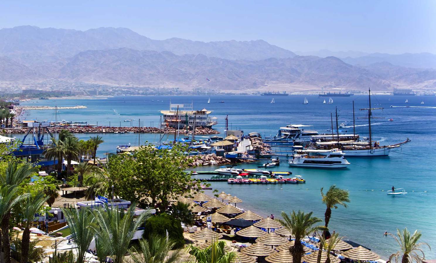 Eilat. Panoramic view on the Gulf of Aqaba.