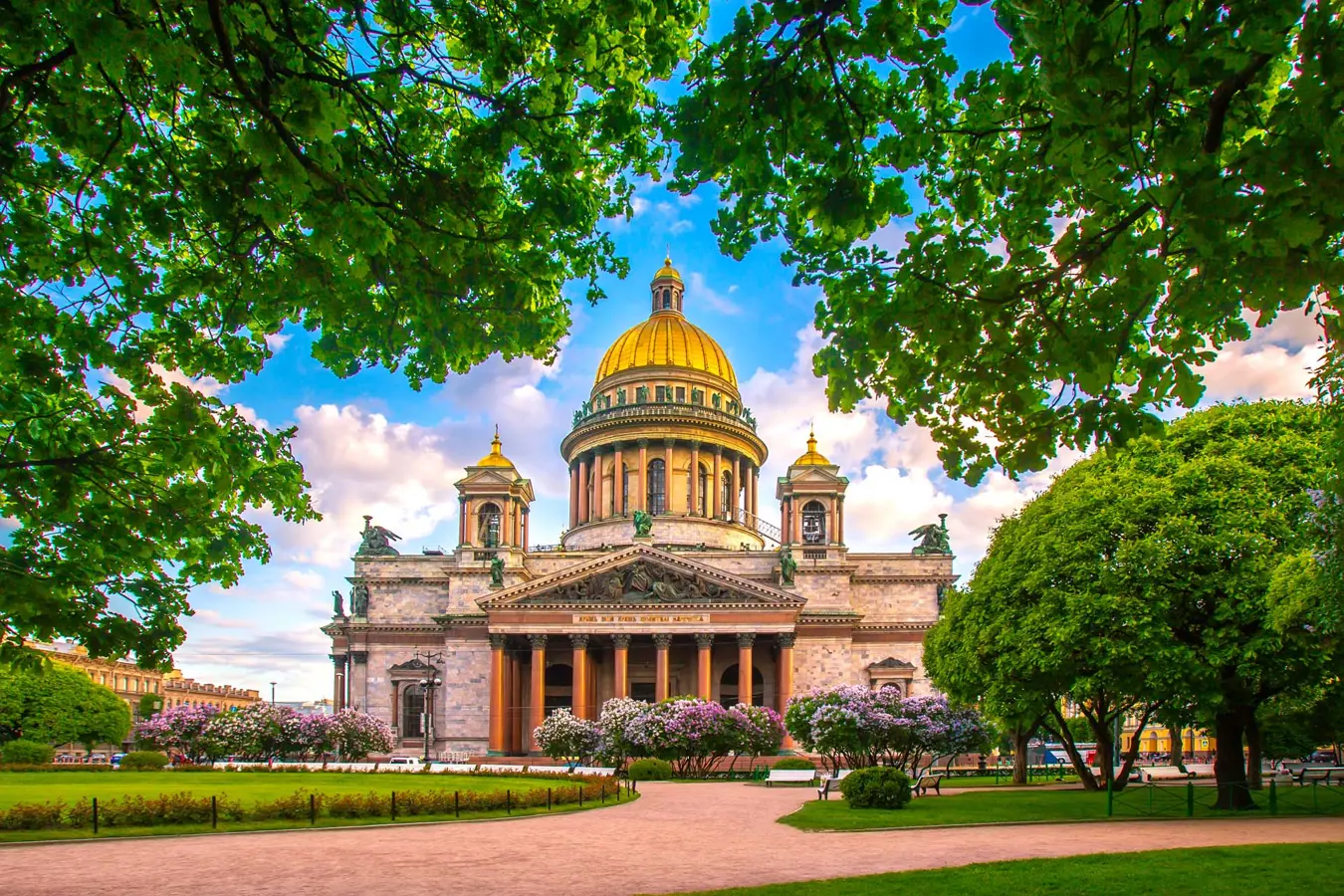 St. Isaac's Cathedral in St. Petersburg.