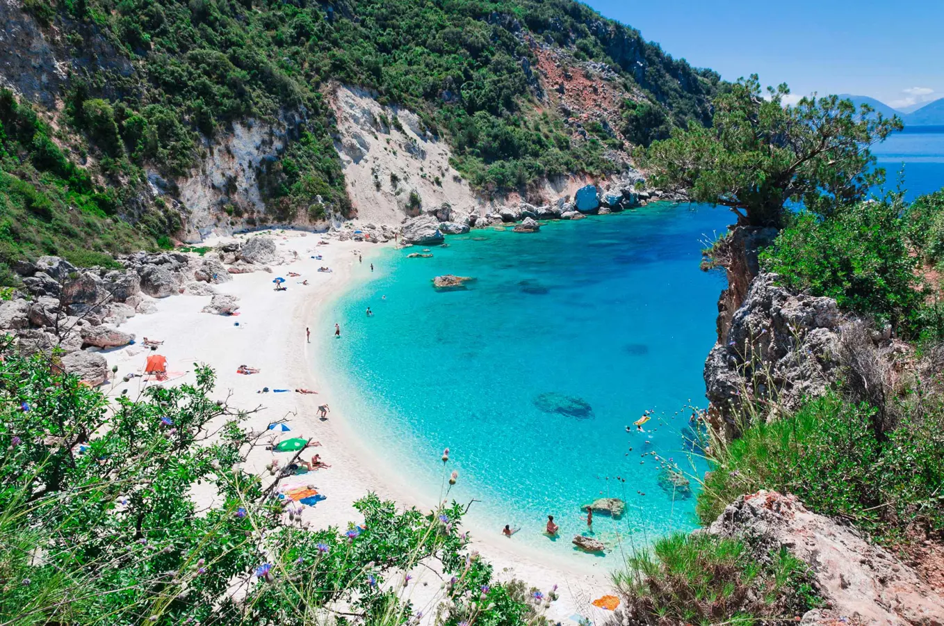 Lefkada. Spiaggia Agiofili.