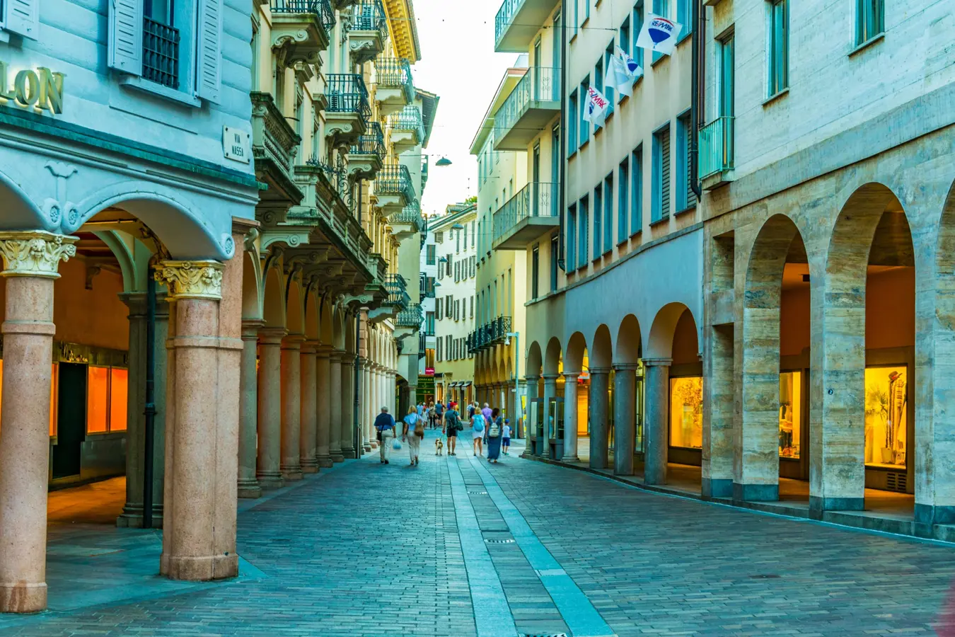 Lugano. The historic centre. 