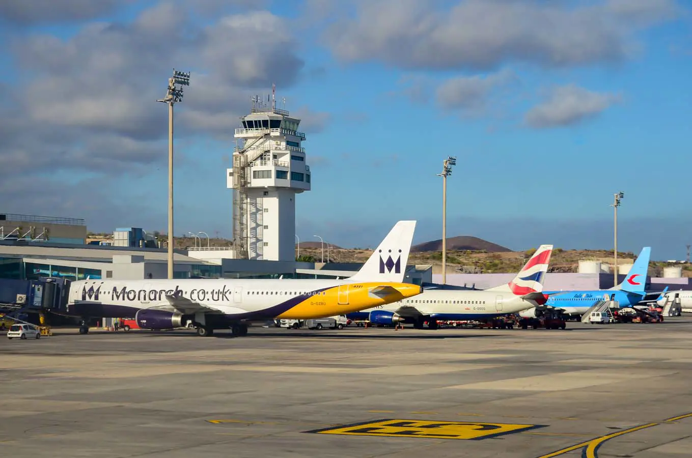 Aeroporto di Tenerife Sud.