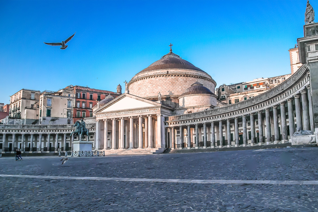 Piazza del Plebiscito a Napoli.