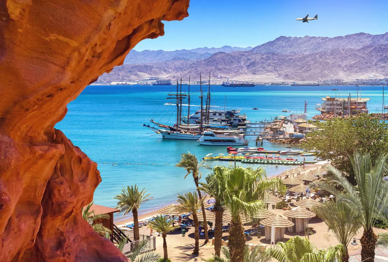 Eilat Central Beach.