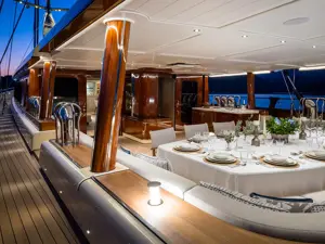 The sailing superyacht Simena