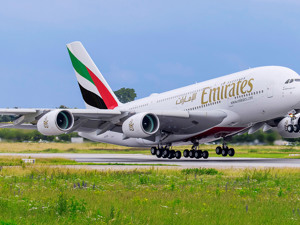 First Emirates flights with SAF from Dubai