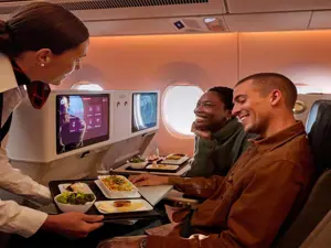 Swiss shows menus before the flight