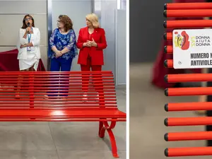 Due Panchine Rosse a Linate
