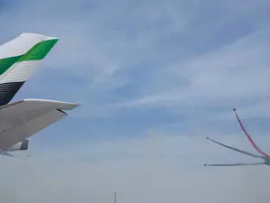 Emirates A350 makes its flying debut at Dubai Airshow 2025
