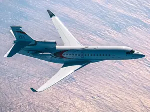 Il Falcon 8X di Dassault sfreccia a Melbourne