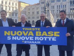 Nuova base Ryanair all’aeroporto di Trieste