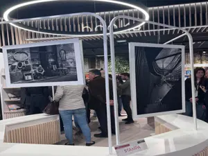 Esposizione fotografica nel difstore di Milan Bergamo Airport