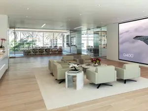 Lo showroom di Gulfstream a Beverly Hills