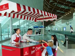 Gelato in omaggio per chi parte con Emirates dall'aeroporto di Dubai