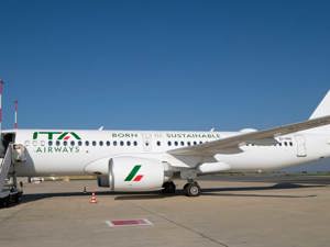 Il nuovo Airbus A220 di ITA Airways