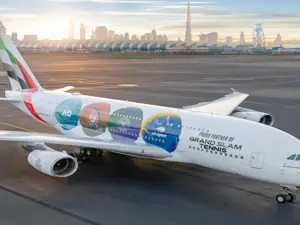 Emirates dedicates A380 livery to Grand Slam