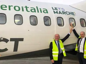 All'Aeroporto di Ancona inaugurati i voli di Aeroitalia