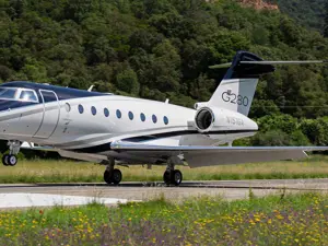 Gulfstream G280 autorizzato per voli presso l'aeroporto di Saint-Tropez