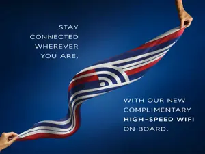 Wi-Fi gratuito disponibile a bordo dei voli Air France