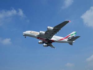Emirates A380 100% SAF demonstration flight