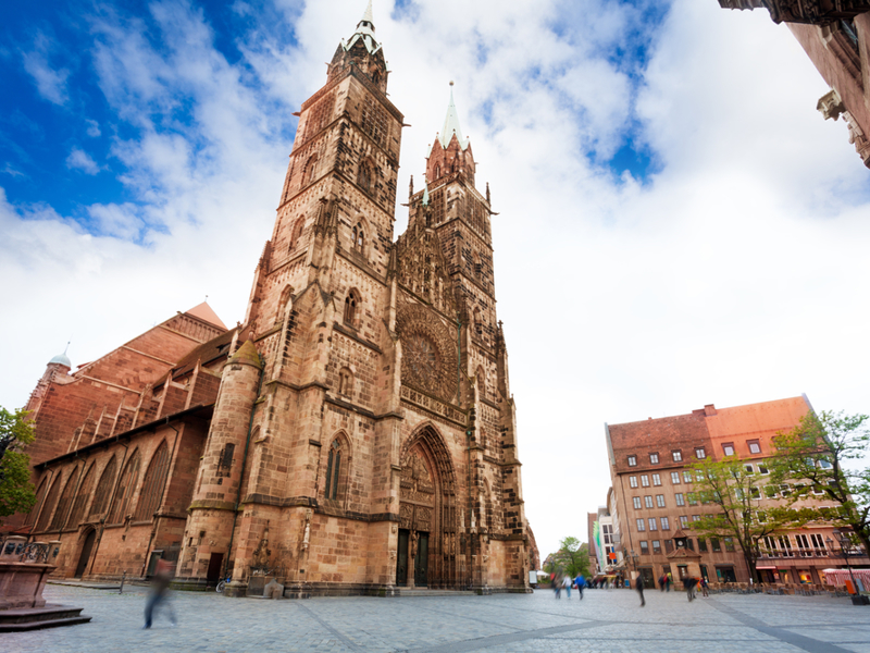 Nuremberg. The Church of St. Lawrence.