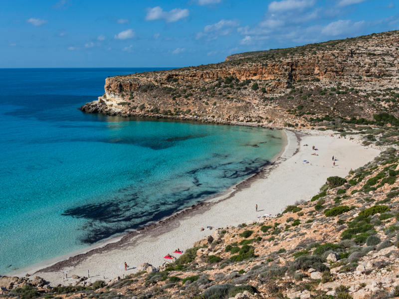 Lampedusa. Rabbits Beach.