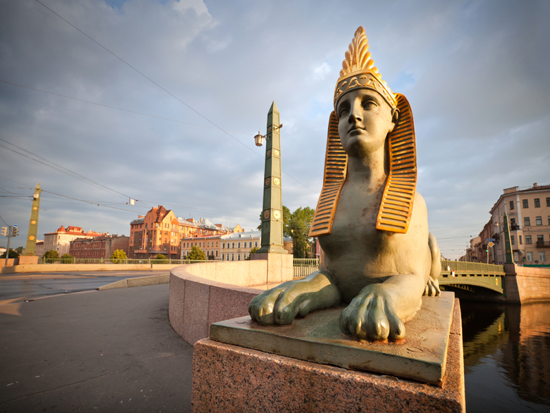 The Egyptian Bridge, St. Petersburg.