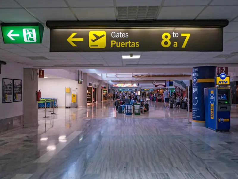 Lanzarote airport.