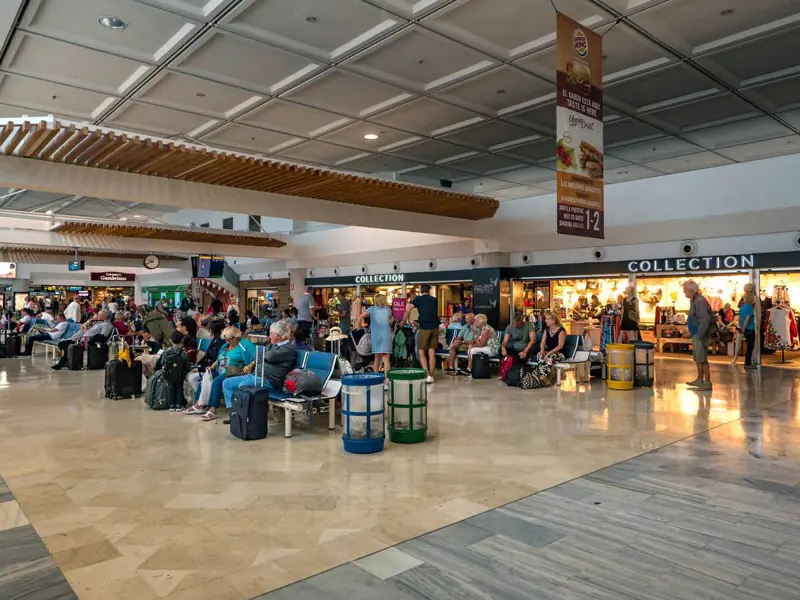 Lanzarote airport.