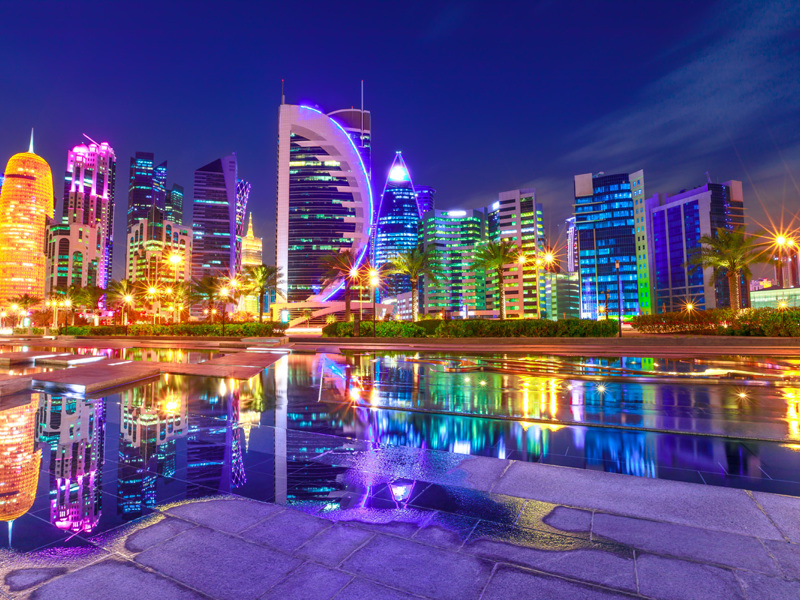 Skyline di Doha. 