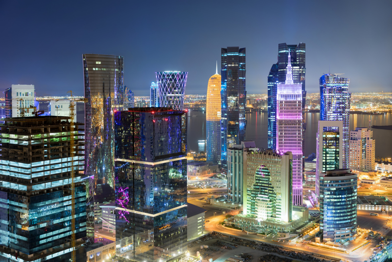 Skyline di Doha.