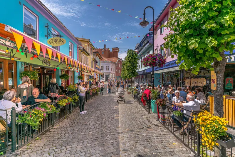 Fargegata/ The colourful street. Credits:  Brian Tallman Photography Copyright: Region Stavanger