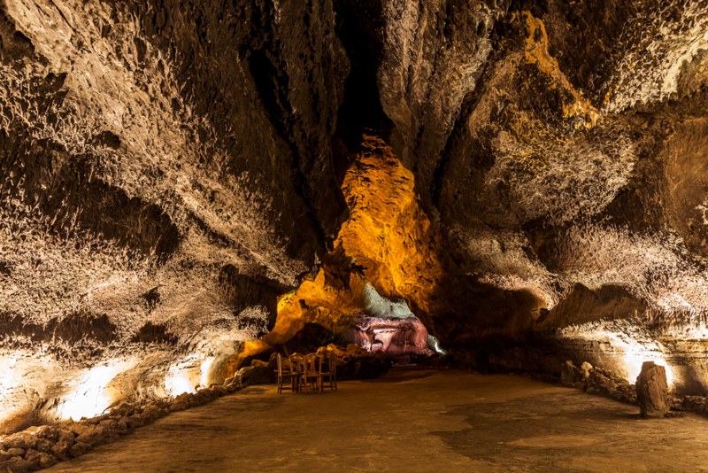 Lanzarote. Cueva de los Verdes.