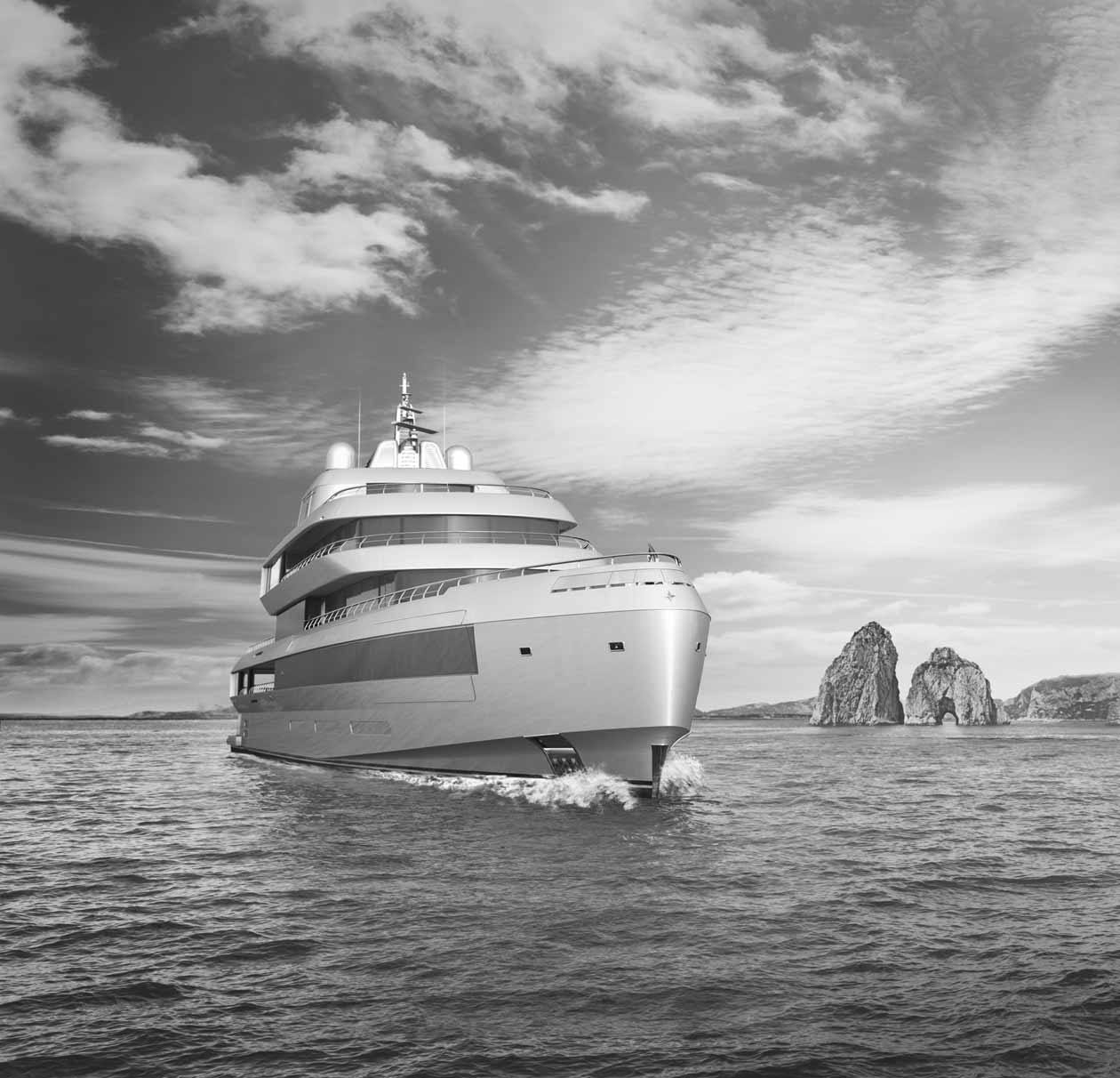 Il nuovo megayacht di 72m di The Italian Sea Group e Giorgio Armani. Copyright © Armani/Casa