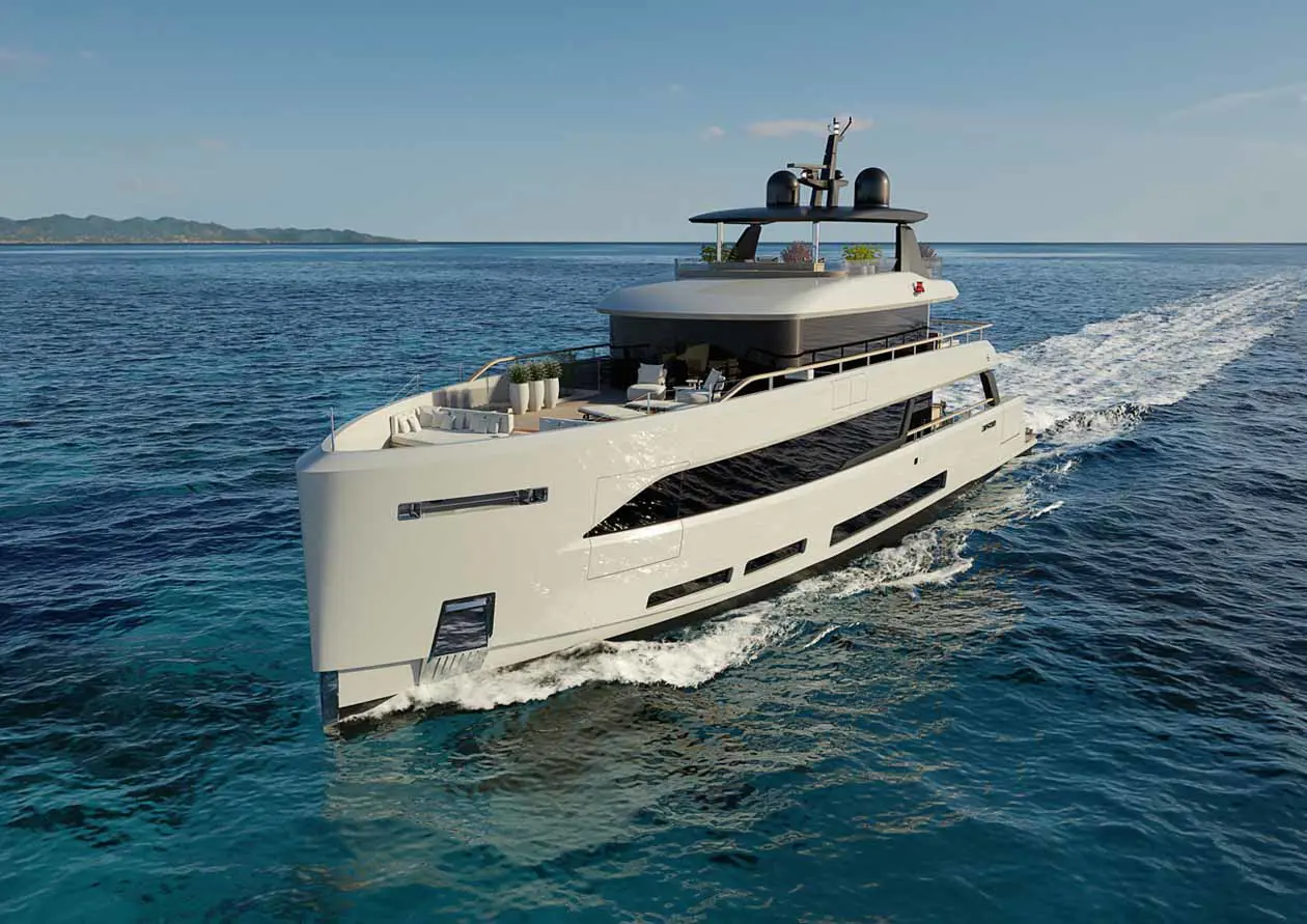 Superyacht da 35 metri di Sirena Yachts. Copyright © Sirena Yachts.