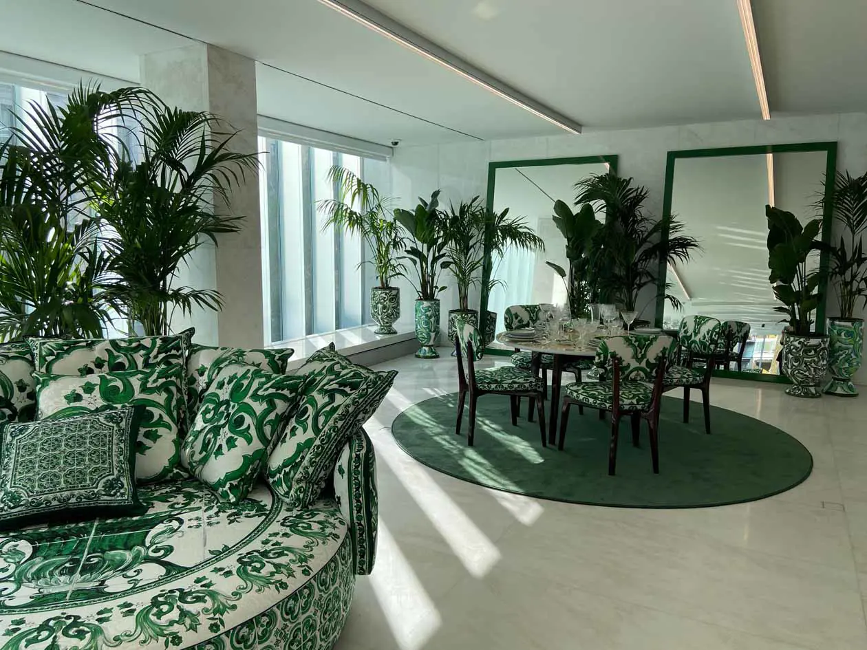 Dolce&Gabbana Casa Collezione Verde Maiolica. Foto: Copyright © Avion Luxury Magazine