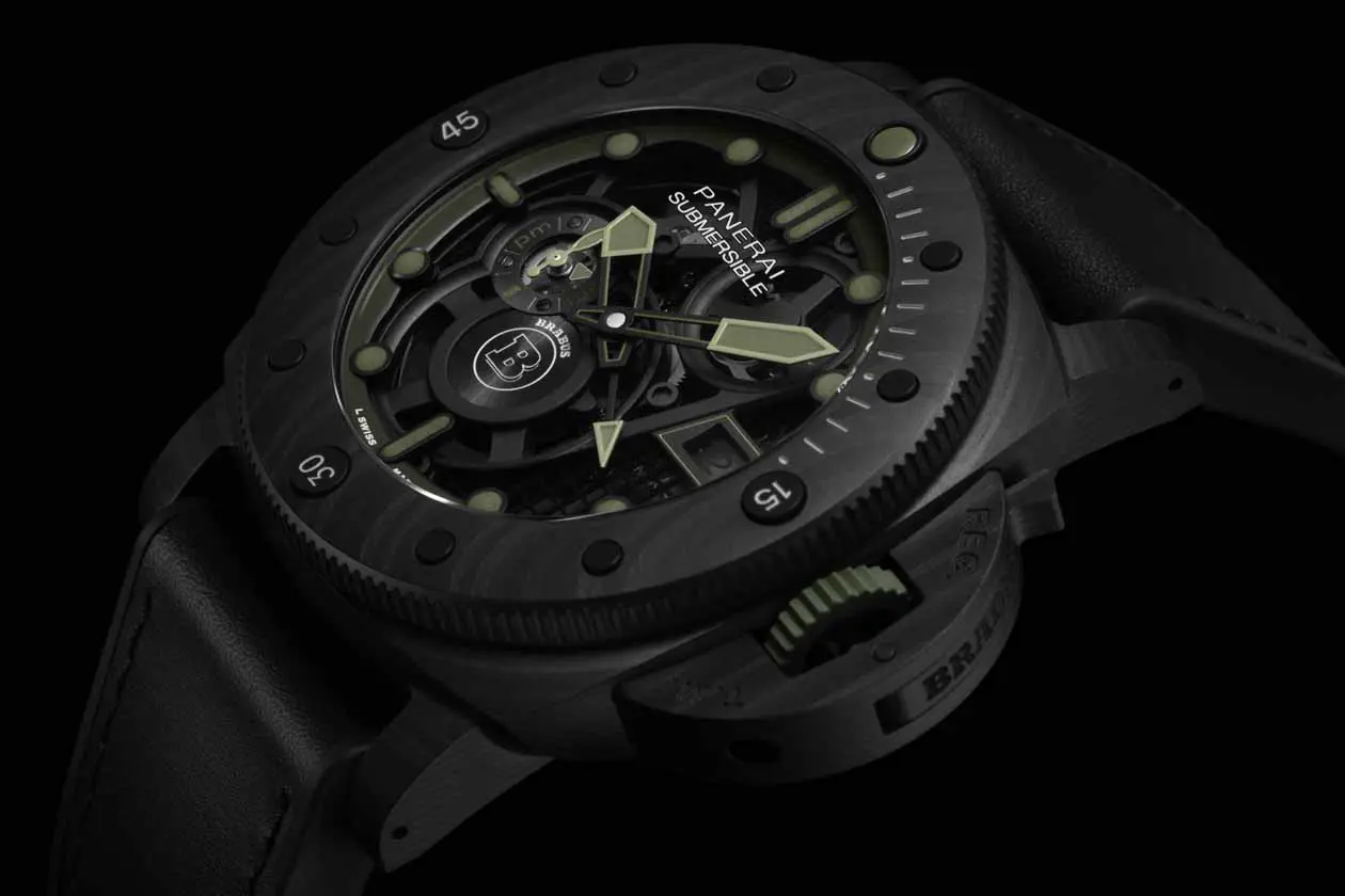 Panerai Submersible S Brabus Verde Militare Edition. Copyright © Panerai / Brabus.