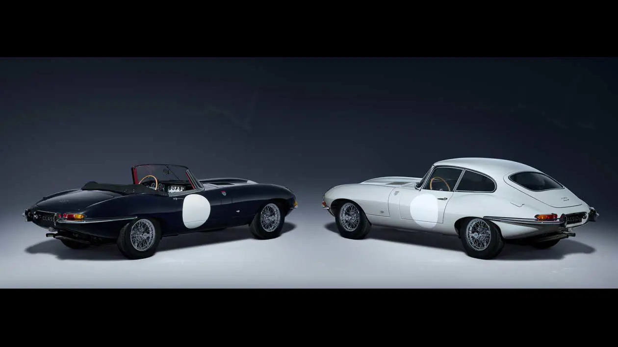 Jaguar Classic E-type ZP Collection in limited edition. Copyright © Jaguar Land Rover.