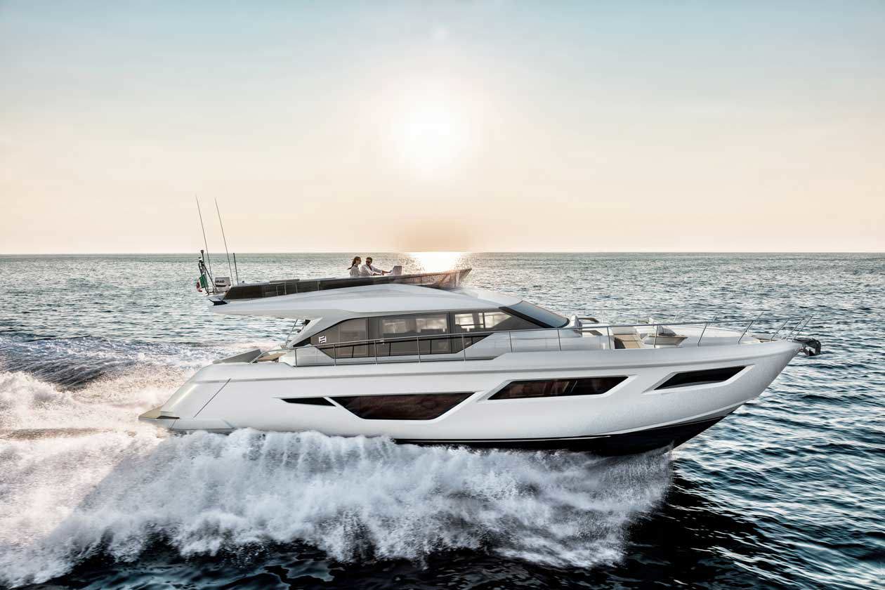Ferretti Yachts 580. Copyright © Ferretti Group.