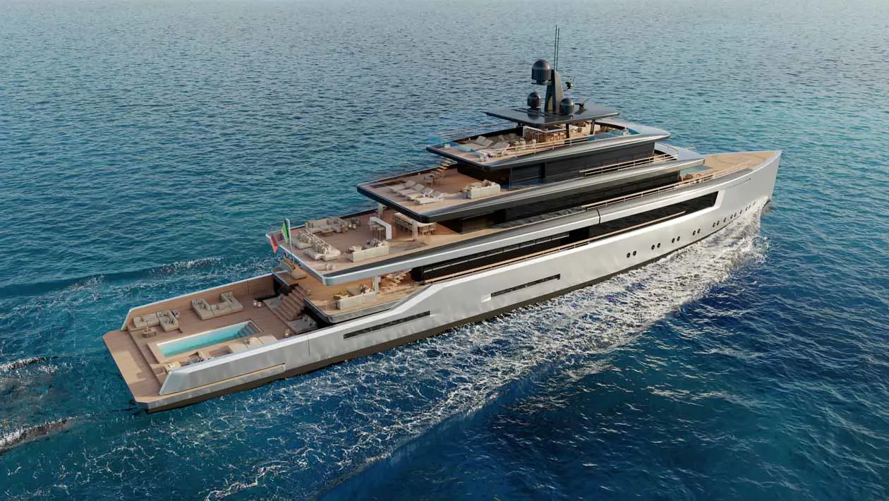 70mt Milano di Tankoa Yachts. Rendering: Copyright © Tankoa Yachts 