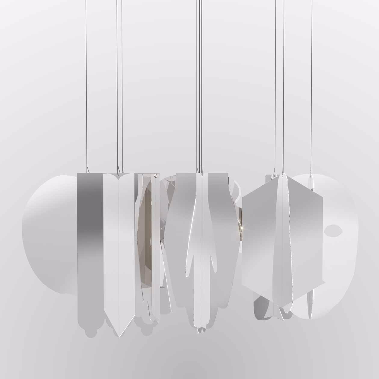 FontanaArte. Tutti, chandelier installazione artistica di Matilde Cassani Studio