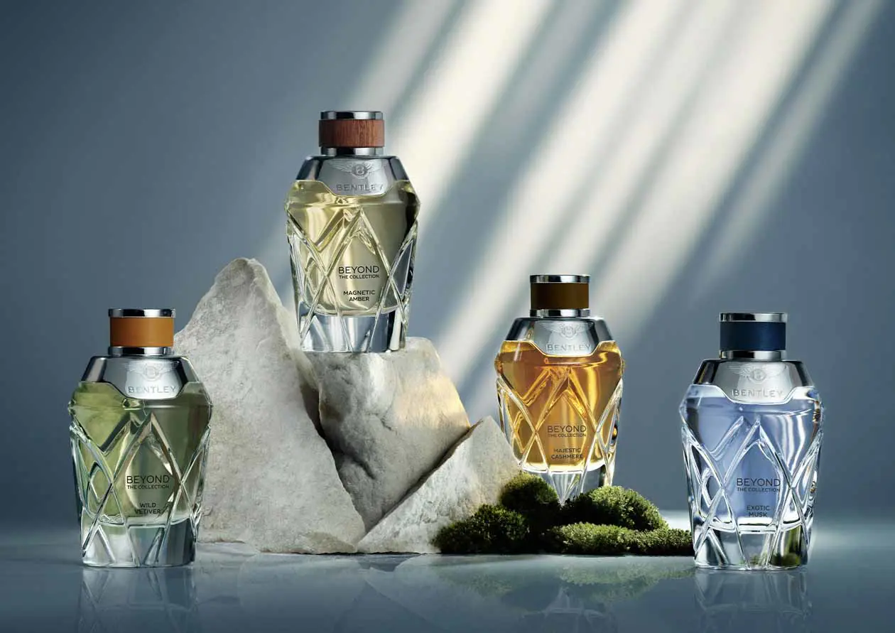 Bentley Beyond Fragrance Magnetic Amber. Copyright © Bentley Motors Limited.