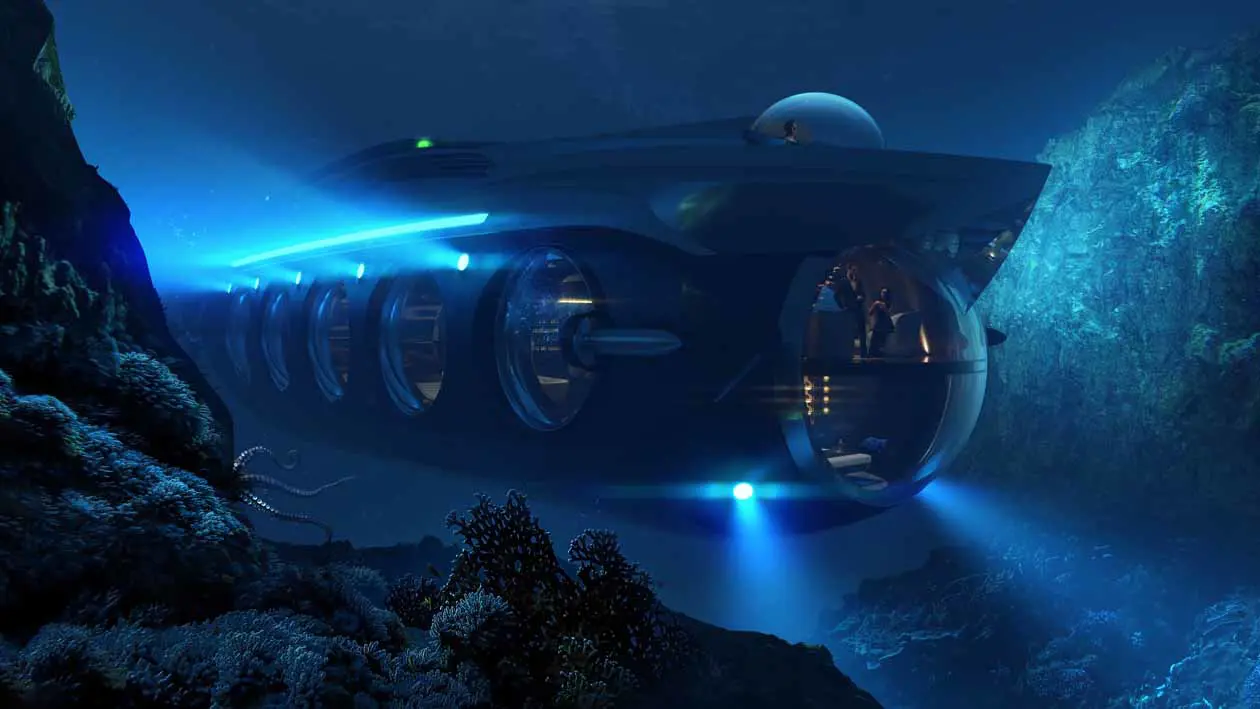 Nautilus Yacht Submarine. Copyright © U-Boat Worx / Officina Armare