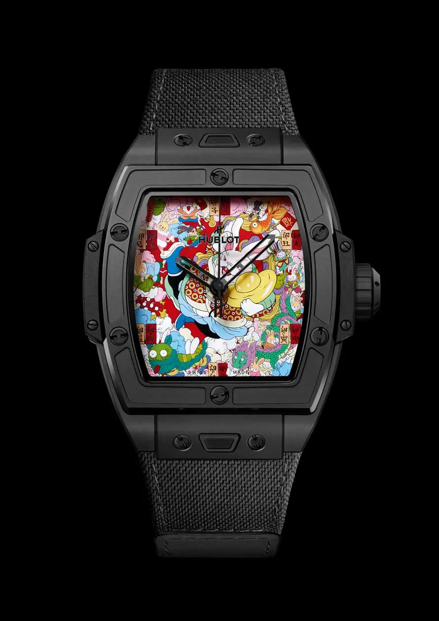 Spirit of Big Bang Black Ceramic Rabbit di Hublot. Copyright © Hublot.