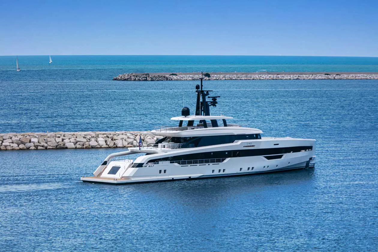 Superyacht CRN M/Y CIAO 52 metri. Copyright © CRN, Ferretti Group.